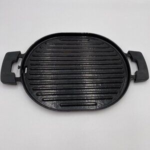 Nuwave Non Stick Cast Iron Induction Ready Grill Skillet Griddle w/ Drip Tray